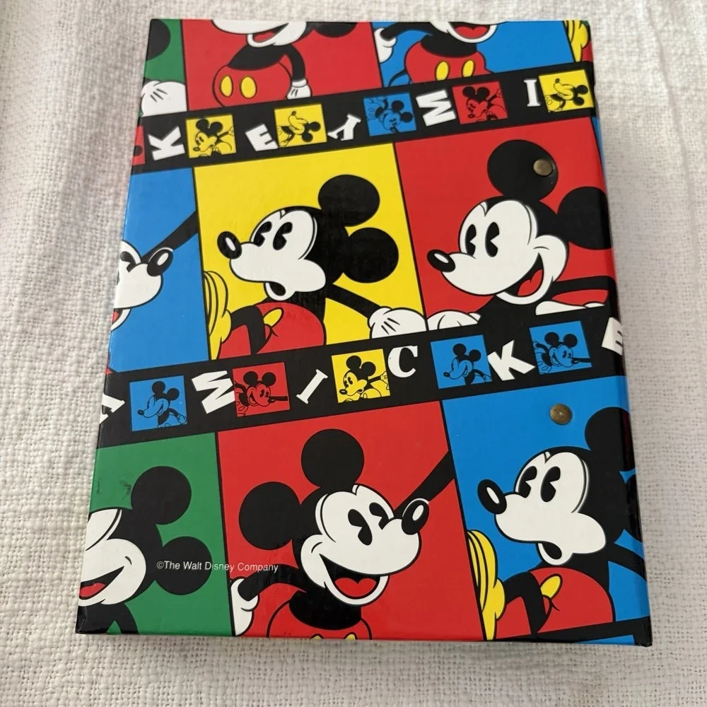 Vintage 90s Holson Disney Mickey Mouse Photo Album 20 Easy Stick Pages USA Made